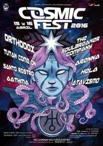 Cartelazo De Vértigo Para El Cosmic Fest 2016