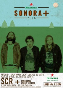 SCR se presenta en la Moby Dick madrileña el próximo 26 de Mayo