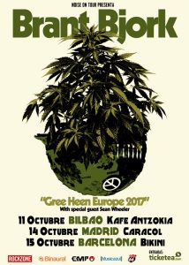 Brant Bjork arranca mañana la cruzada ibérica de “Gree Heen Europe 2017”