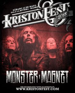 Monster Magnet encabezará la próxima edición del Kristonfest 2018
