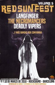 Langfinger, The Necromancers y Deadly Vipers, primeras confirmaciones para una nueva edición del Red Sun Fest