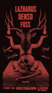 Lazharus, Denso y Föss; triple oferta experimental para el arranque de la temporada de Nooirax Producciones este viernes